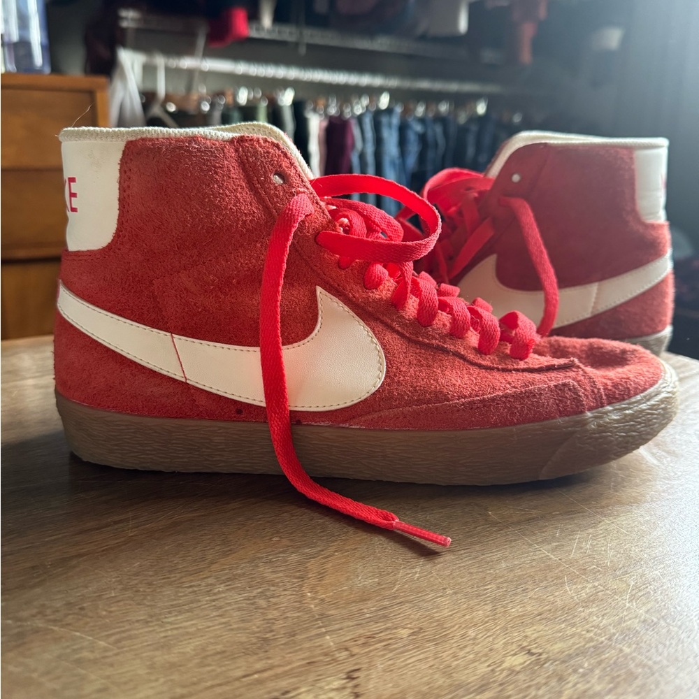 Nike Orange and White Sneakers